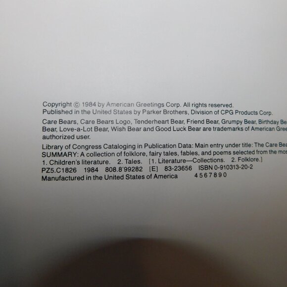 Set 2 Vintage 1984 Parker Brothers Care Bears Hard Cover Books - Picture 8 of 10